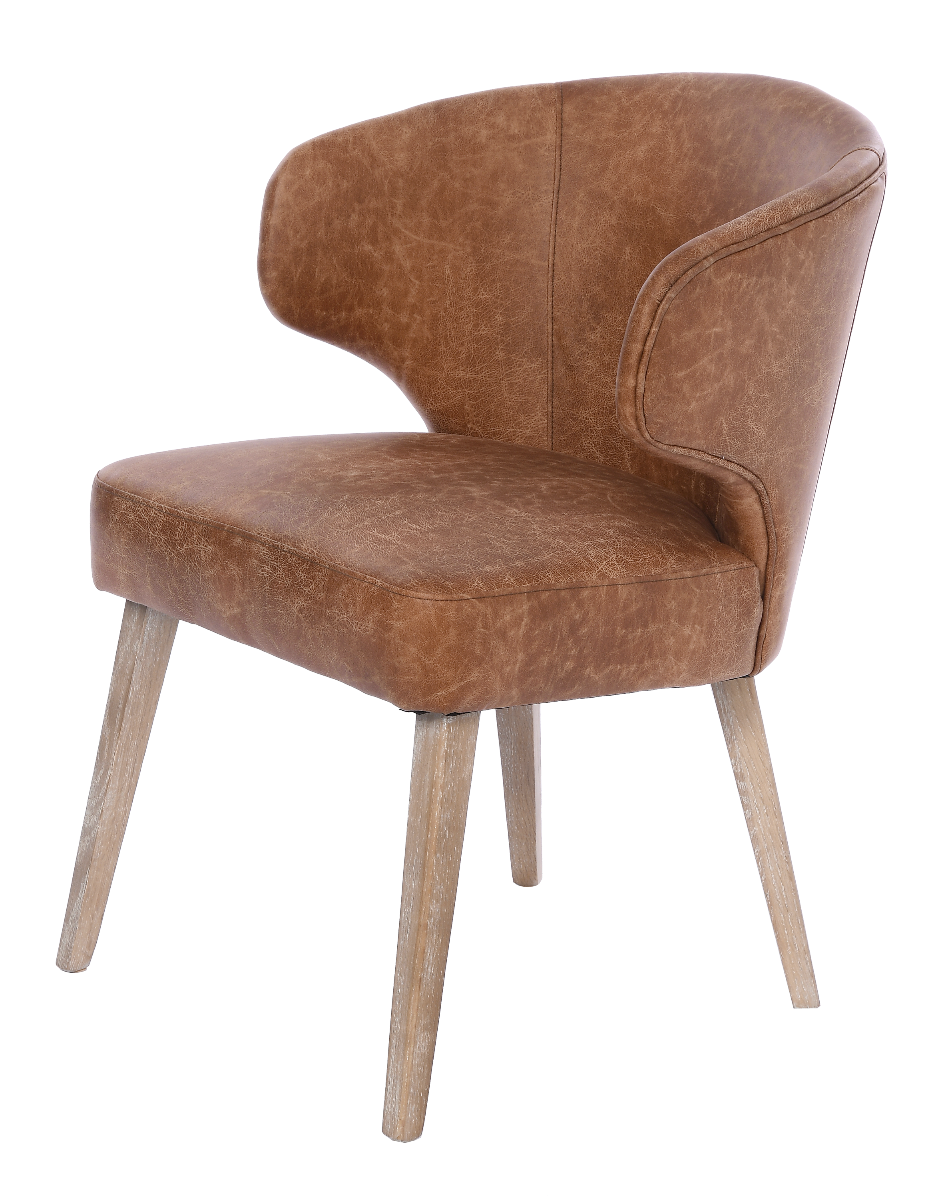 Krzesło do jadalni Vermont brązowe 55x63,5x81 cm Miloo Home