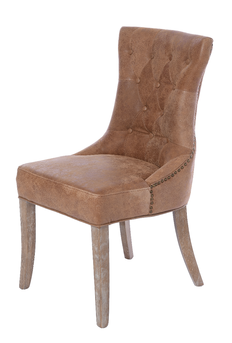 Krzesło do jadalni William brązowe 51x63x95cm Miloo Home