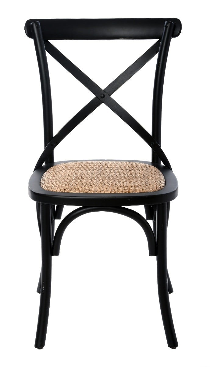 Krzesło drewniane Para czarne 46x46x89cm Miloo Home