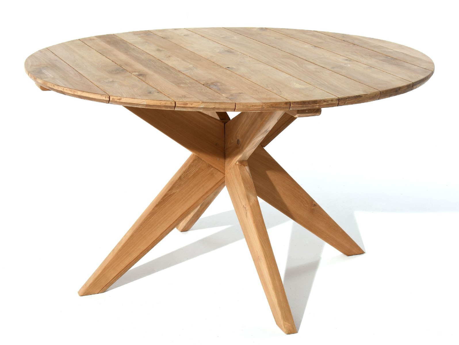 Stół ogrodowy Exall z drewna teakowego 135x77cm Miloo Home